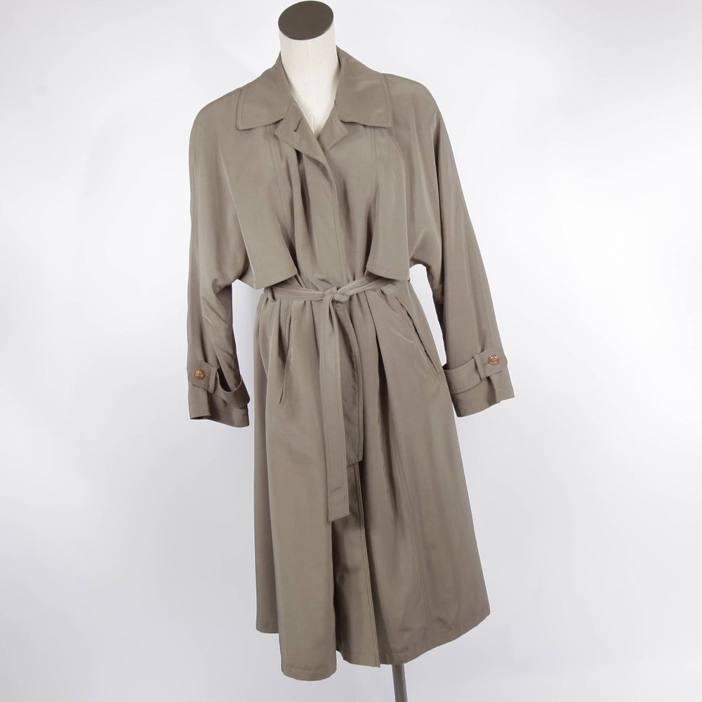 Utex Design trench coat tan brown size 12 vintage